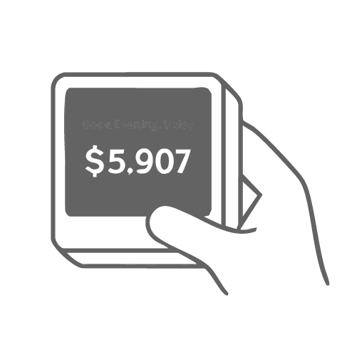 Live portfolio screen displaying holdings